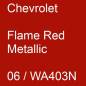 Preview: Chevrolet, Flame Red Metallic, 06 / WA403N.